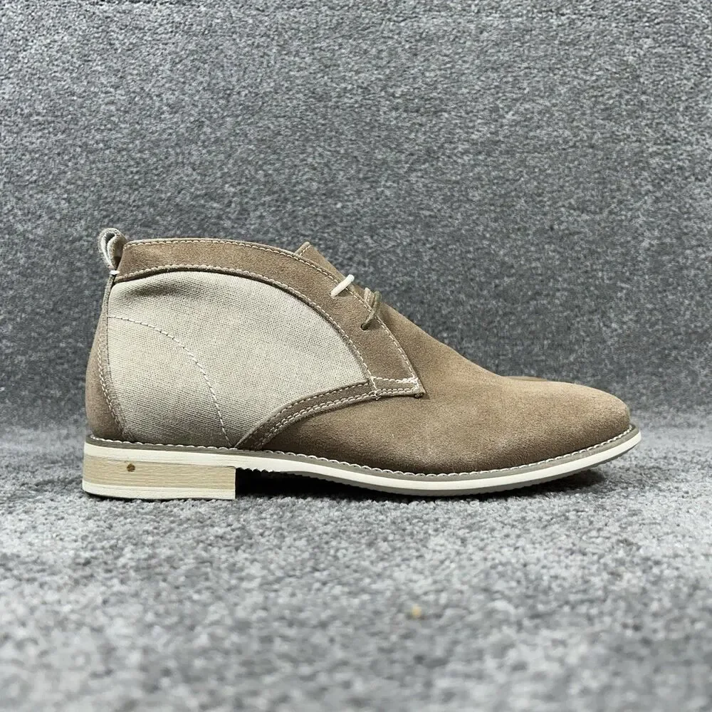 Steve Madden Saxxen Camel Sued Men’s Size 8 Brown Chukka Boots New